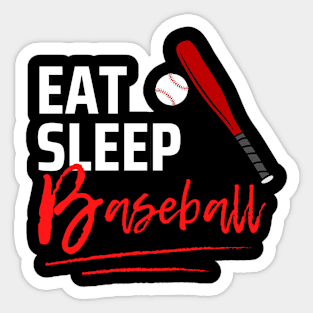 Eat Sleep Baseball Sticker